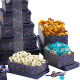 Broadway Basketeers Souring Saphire Sympathy Gift Tower