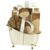 White Rose Jasmine Gold Tub Spa Bath Gift Set