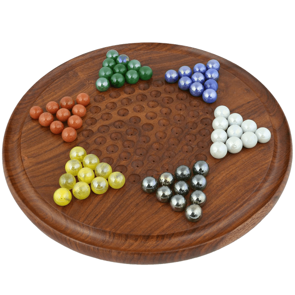 Game Chinese Checkers with Marbles Handcrafted Wooden Toys from India